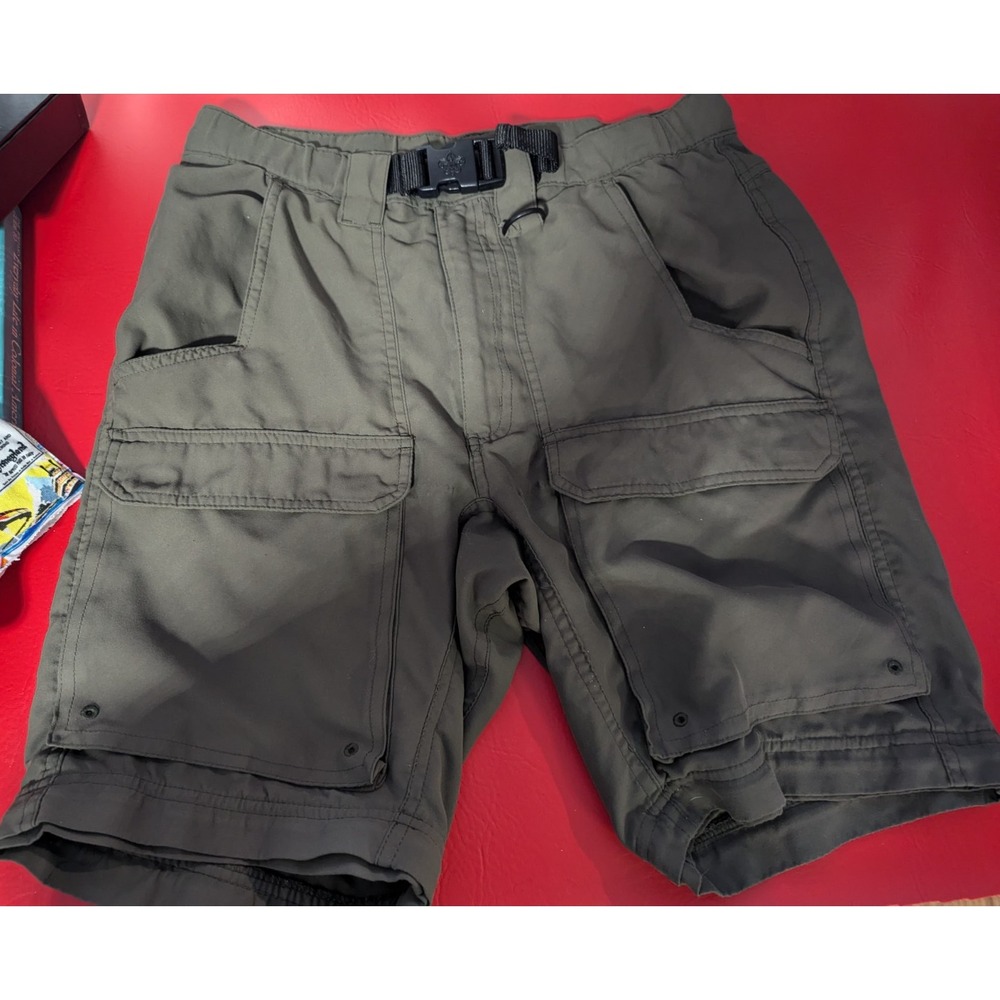 Boy Scouts of America uniform switchbacks classic small green belted shorts